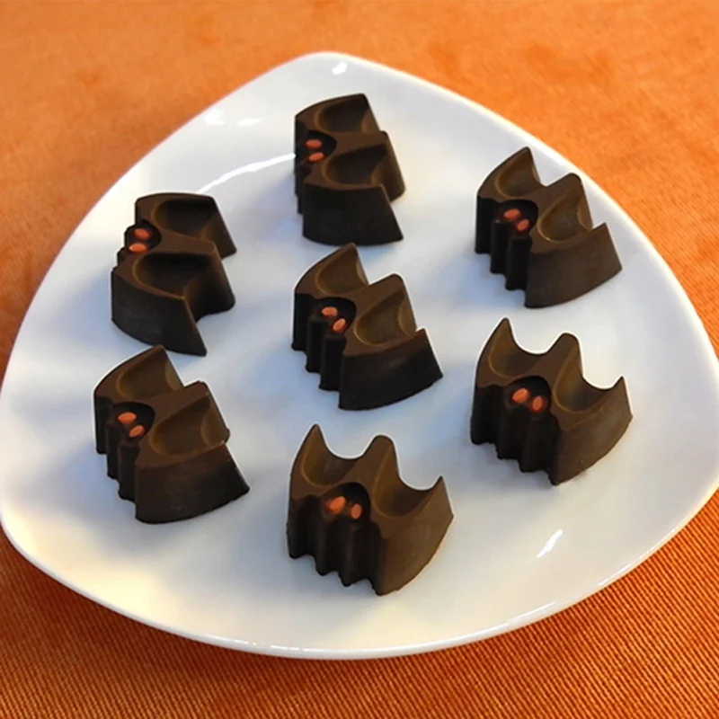 10 решеток формы для шоколадного торта Хэллоуин ведьмы кости призрак летучая мышь помадка Тыква Форма для торта формы для мыла украшения торта инструменты
