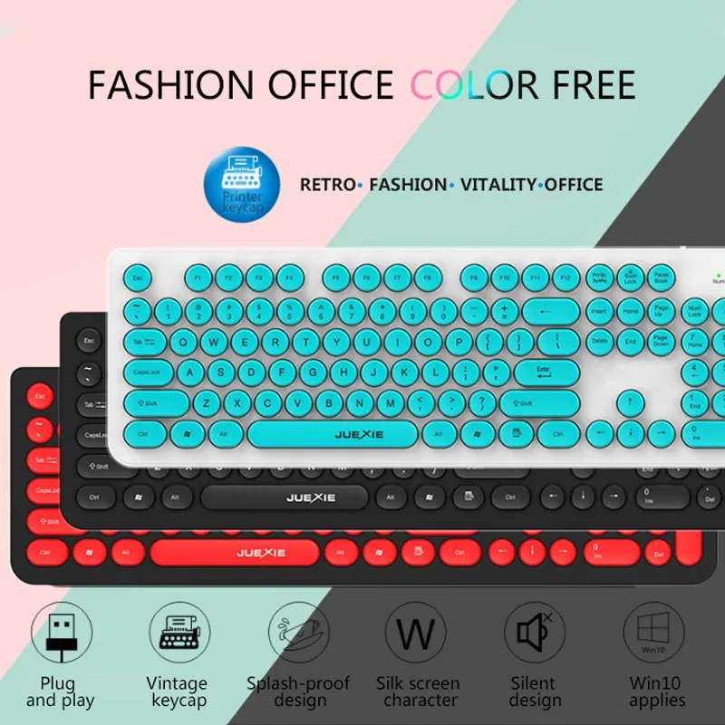 

Keyboard Wired USB Gamer Keyboard 104 Keys Metal Panel Waterproof Keycaps Backlit Keyboard With Game Mechanical Feel For PC