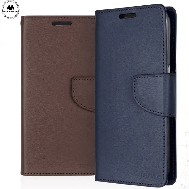 

mercury goospery bravo diary for IPHONE 11 PRO XR XS MAX X 6 7 8 6S PLUS 5S stand pu leather wallet phone case cover wholesale