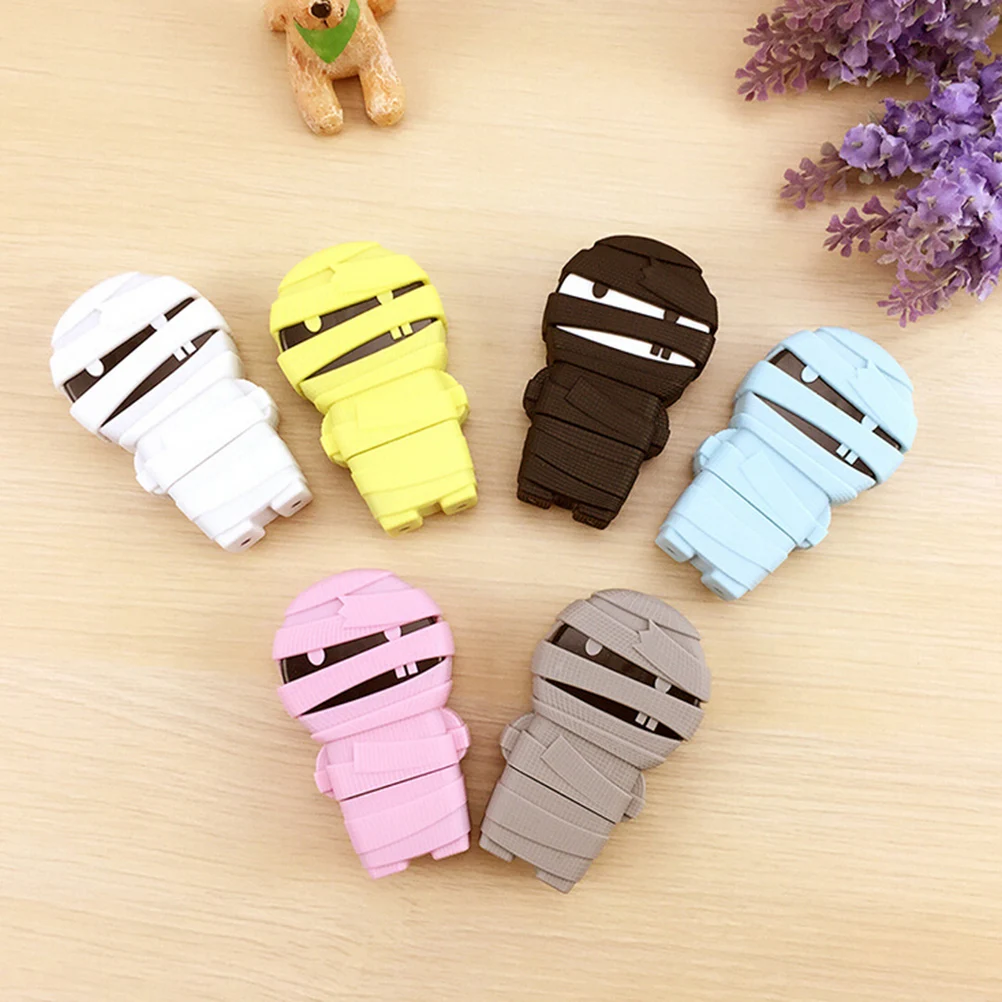 Hot Sell Mummy Shape PVC Packed White Decorative Correction Tape Office School Korean Stationery Supply Student Prize Escolar