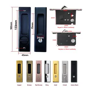 Puerta corredera de bolsillo ba/ño Privacidad Lock Set