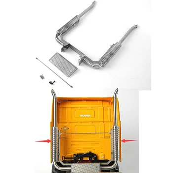 

Stainless Steel Double Chimney EXHAUST Set Assembly For Tamiya 1/14 RC Tractor Trailer SCANIA R470 R620 56323 ACTROS Toys Truck