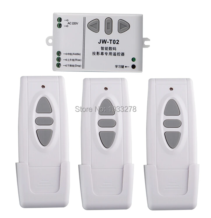 

Умный Цифровой радиочастотный беспроводной телефон переменного тока 220 В Для проекционного экрана 1 приемник + 3 передатчика