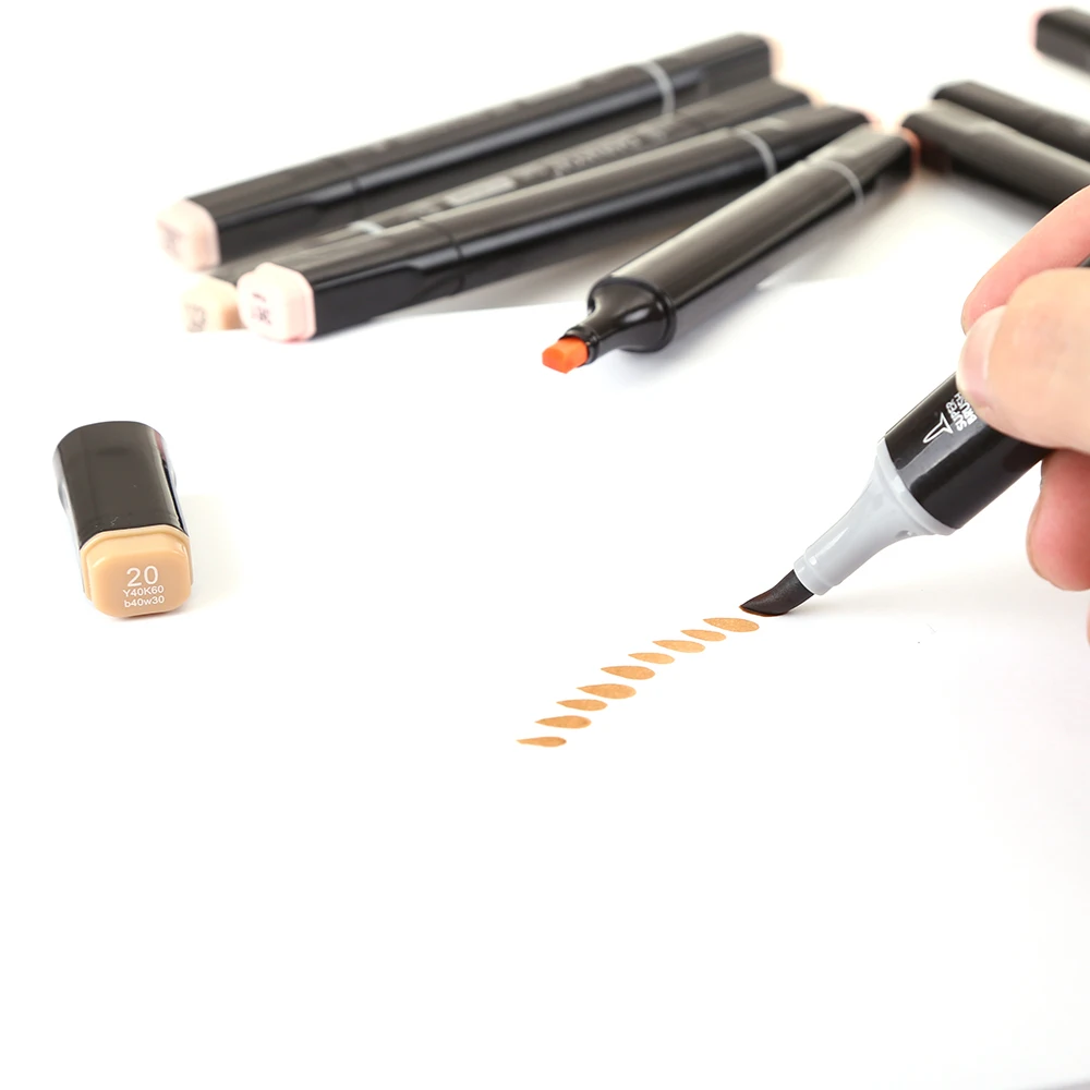 Marcadores da Arte pincel macio para material escolar Quantidade de Cores : 12 Cores