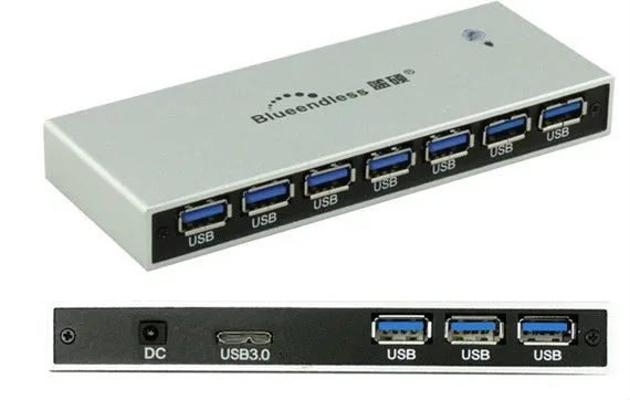Высокоскоростной usb-концентратор 3,0 с европейской вилкой, 10 портов, портативный usb-хаб-адаптер для ПК, ноутбука, телефона, USB флеш-накопитель, аксессуары