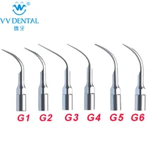 6 шт./лот, ультразвуковые наконечники для зубного скалера G1 G2 G3 G4 G5 G6, совместимые с EMS/дятел, отбеливание зубов, стоматологический скалер