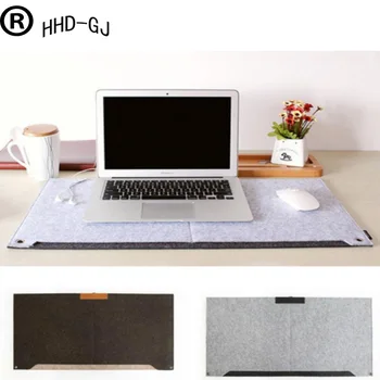 

Logetich Computer Wool Felt Table Office Mouse Pad Multi-Function Pen Holder Wool Felt Laptop Cushion Desk