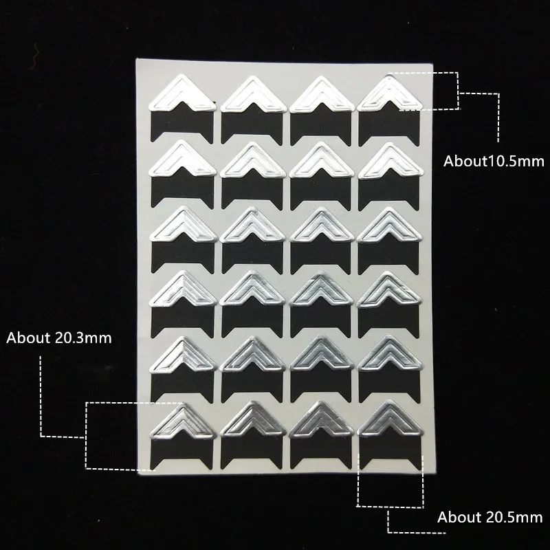 2 набора из 48 шт Угловые защитные наклейки для скрапбукинга DIY для фотографий фотоальбомов рамки штамповки украшения дома бумажные наклейки