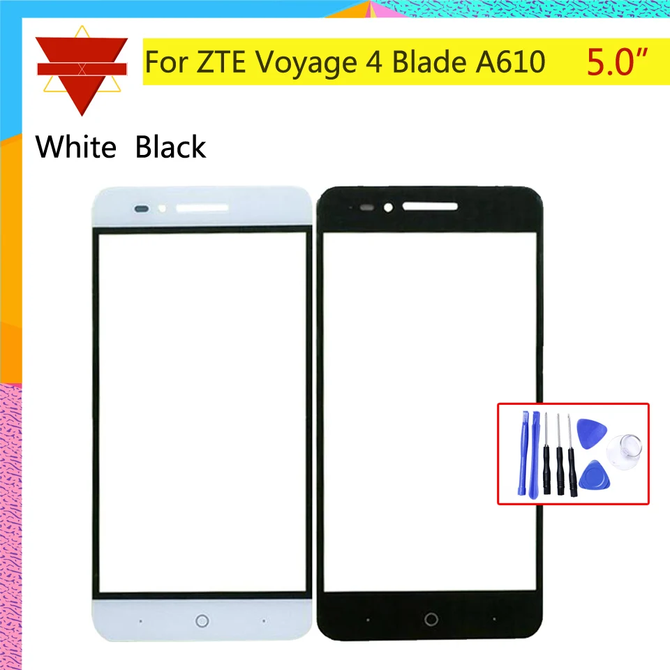 

5.0" Touch Screen For ZTE Voyage 4 Blade A610 A610C BA610 TD-LTE Touch Panel Touchscreen Lens Front Outer Glass NO LCD Display