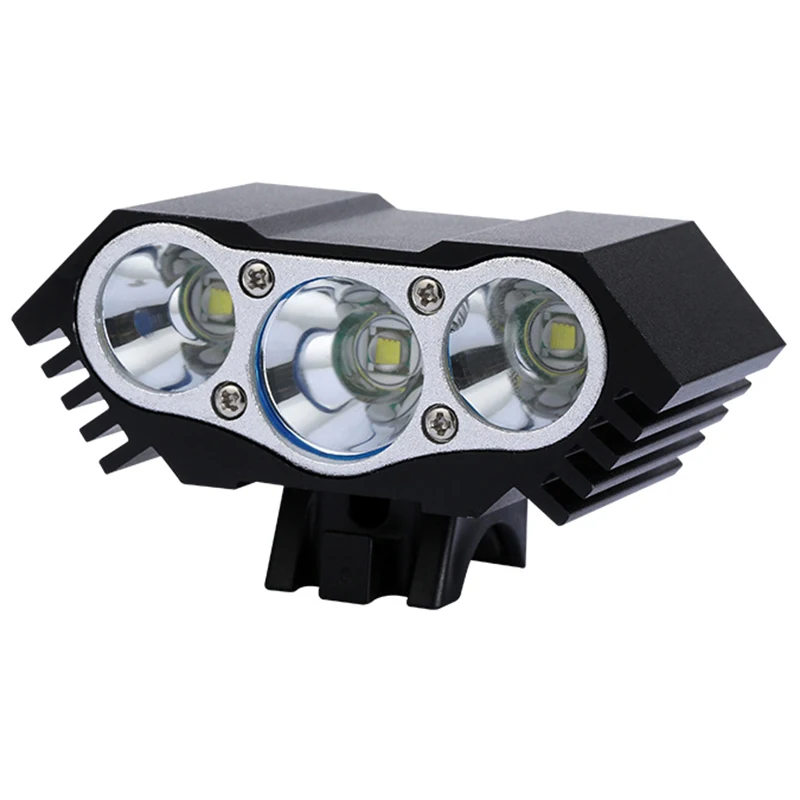 cheap Bicycle Lamp Head Bicycle Head Light Lamp Head T6 Charging Lighting Head Glare Night Riding Equipment