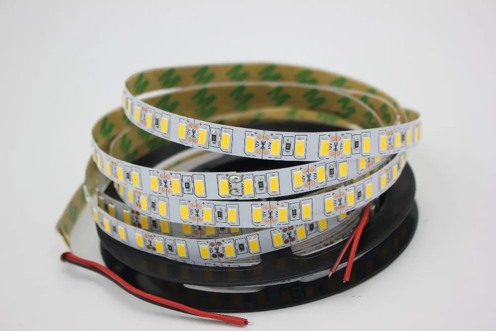 Светодиодная лента s/m 120 светодиодов 12 В 5730 SMD белый теплый 1 м 2 3 4 5 для потолочного