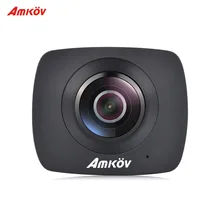 AMKOV AMK200S Panorama Dual Lens WiFi Action Sport Camera 960P LCD Screen TF Card Slot