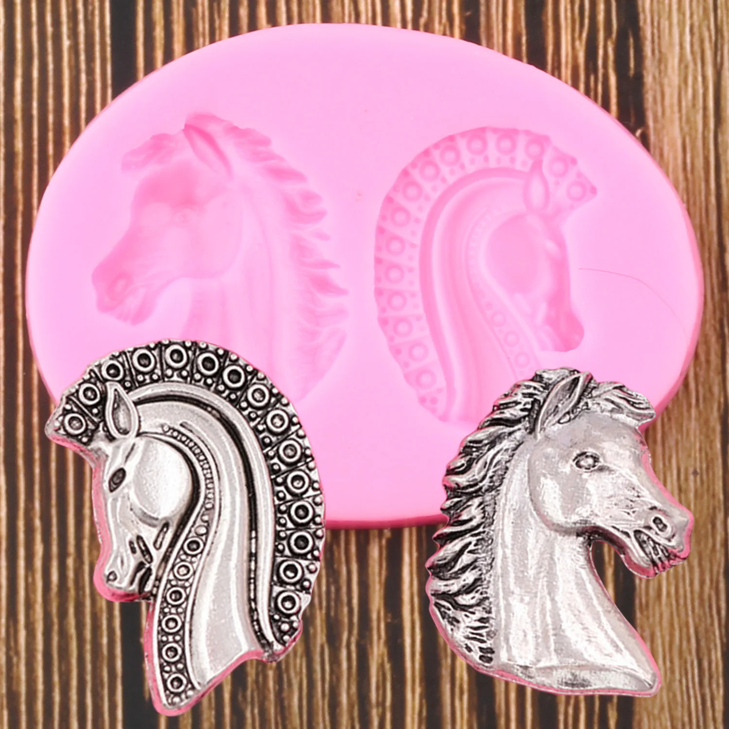 

Horse Head Silicone Mold Cake Decorating Tools Sugar Craft Resin Clay Fondant Baking Chocolate Gumpaste Molds