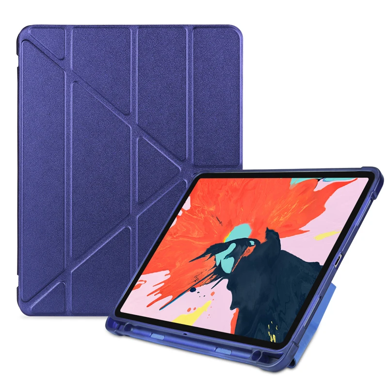 Тонкий силиконовый прозрачный ТПУ чехол накладка кожаный для iPad Pro 11 дюймов 2018