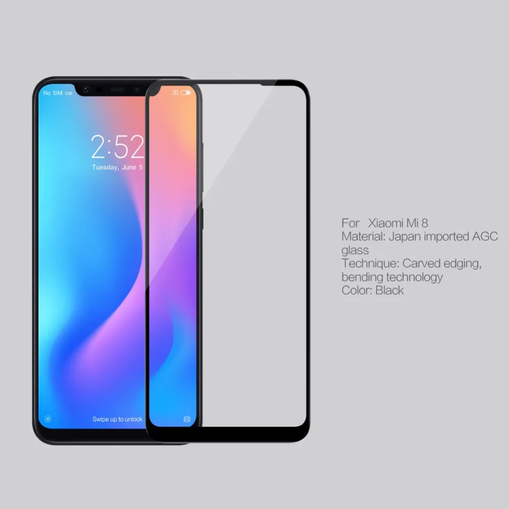 Xiaomi mi 8 mi 8 стекло Nillkin CP+ Max 3D полное покрытие закаленное стекло Защита экрана против царапин для Xiaomi mi 8 mi 8 SE стекло