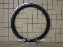 1Pcs New 700C 60mm clincher rim Road bike 3K carbon fibre bicycle wheels rims with aluminum alloy brake surface Free shipping