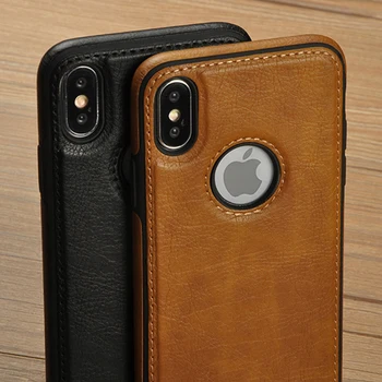

Stitching Slim PU Case For iphone 11Pro Max XR X XS MAX Leather Ultra Thin Phone Cases for 6 6s 7 8 plus Anti-fall Cover Coque