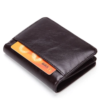 

Weduoduo Brand Genuine Leather Men Wallet Fashion Short Men's Wallet Credit Card Holder for Men and Women Male Standard Purse