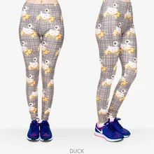 Женские Забавные 3D Золотые леггинсы с принтами с высокой талией эластичные штаны из полиэстера