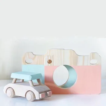 

LM1217 Lovely Cute Wooden Camera Toys For Baby Kids Room Decor Furnishing Articles Child Christmas Birthday Gifts Nordic Europea