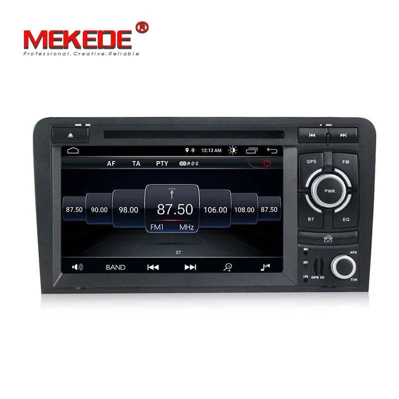 1024X600 Android 8,1 2 din dvd del coche de navegación gps para Audi A3 S3 2003-2013 la radio del coche REPRODUCTOR DE PANTALLA TÁCTIL multimedia aoturadio