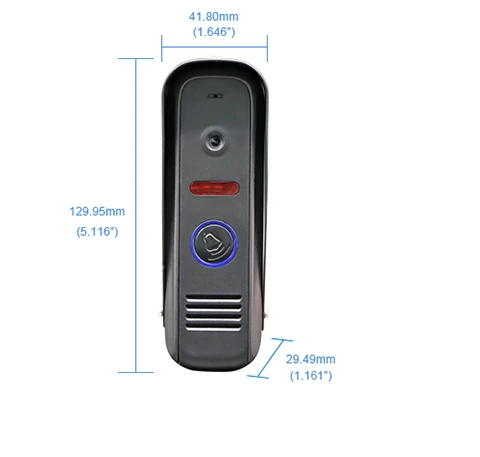 10 ''1200TVL телефон видео домофон 4-проводной дверной звонок безопасности доступа Системы широкий угол обзора объектива обнаружения движения