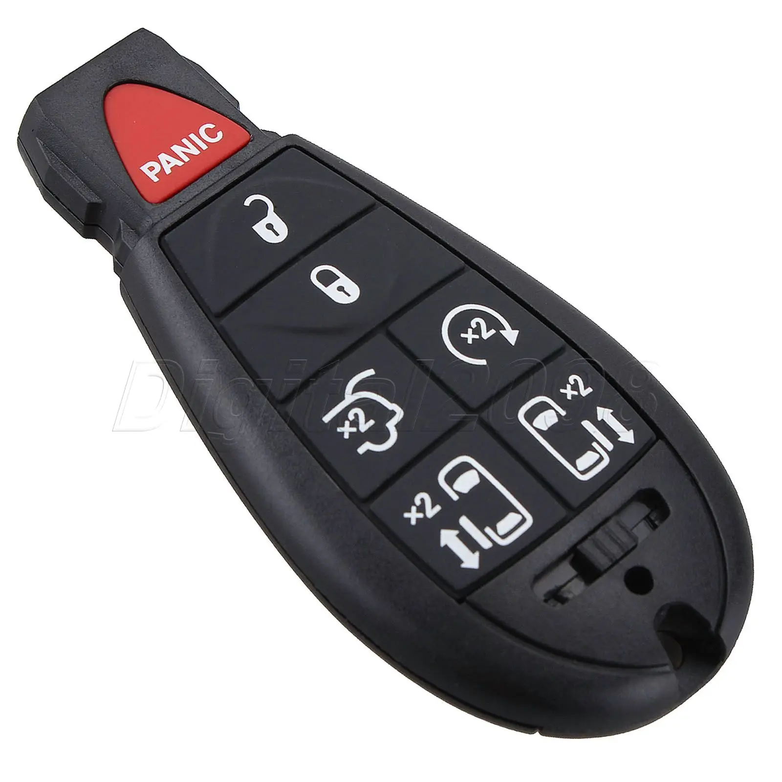 

Yetaha New 7 Buttons Replacement Smart Remote Key Case Entry Fob Key Shell Cover For Chrysler Town Country Dodge Grand Caravan