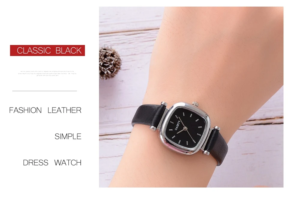 Женские часы с кожаным ремешком, квадратные спортивные часы, модные повседневные женские бизнес-часы с браслетом для женщин, женские часы