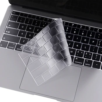 

Transpatrent TPU Keyboard Cover Skin Protector A1932 with Retina Display Touch ID For Apple MacBook Air 13 Inch 2018 Release