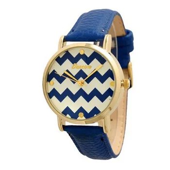 

Women Watches Top Brand Luxury 2020 New Arrival Women Gofuly Chevron Waves Relogio Feminino Fashion Quartz Leather Watch Gift