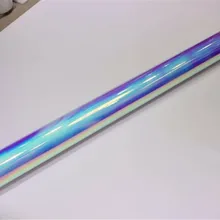 SUNICE DIY Cup Window хромированная Радужная белая наклейка для тела виниловый пузырьковый бесплатно 20 ''x 54,33''(50 см x 138 см