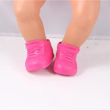 Doll Accessories Red Shoes Fit for 43cm Doll Baby Born Zapf Americal Girls Children Best Birthday