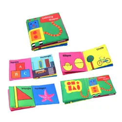 Книжки из мягкой ткани развития ребенка интеллект детские развивающие погремушка в коляску игрушки детские игрушки 0-36 месяцев 6 моделей