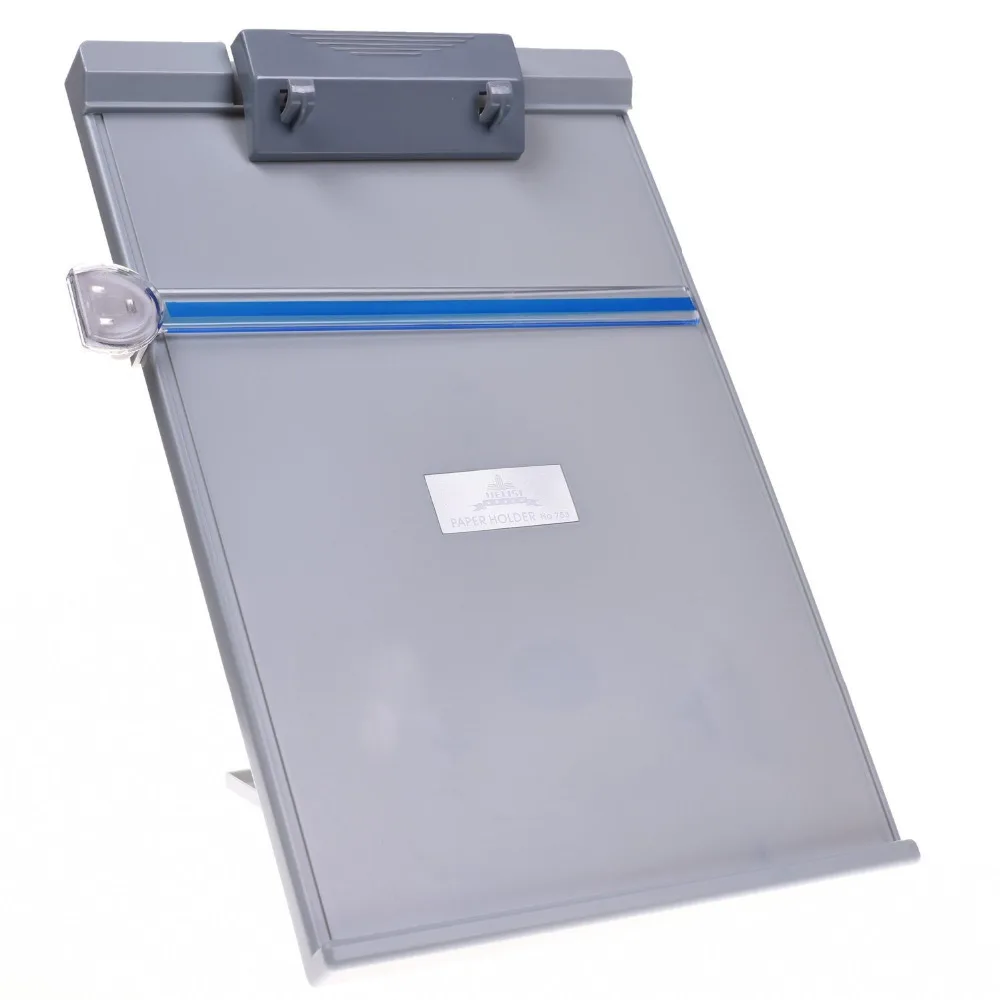 

Gray Plastic Desktop Document Book Holder Copyholder Typist with 5 Adjustable Positions