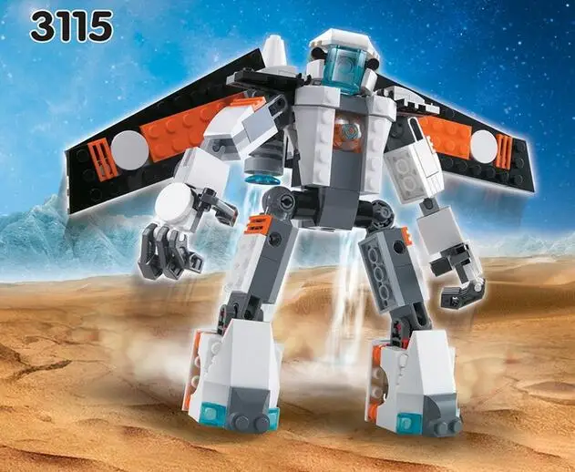 3115 237pcs city creator 3 in 1 future flyers robot model building future flyers