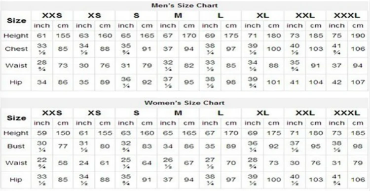 Rei Size Chart