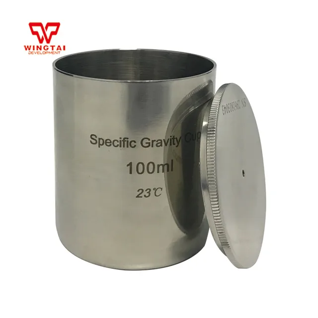Stainless Steel Density Cup 100ml Capacity Specific Gravity Cupin