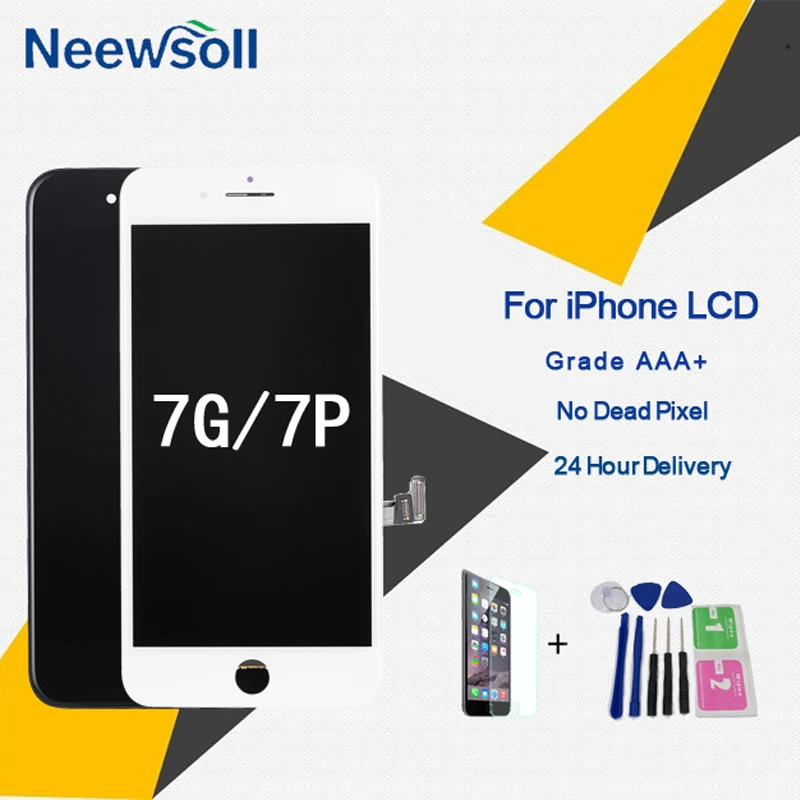 AAA+Top Quality LCD For iPhone 7 Plus Display with 3D Touch Screen Digitizer Assembly Replacement Free Shipping | Мобильные телефоны