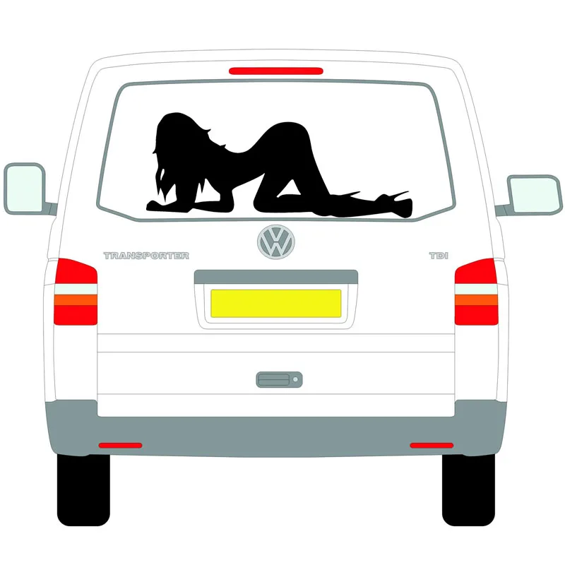 Sexy Stripper Lady Silhouette Graphic Camper Van RV Trailer Truck MotorHome Vinyl DIY Kit Decals Car Stickers for rear or bonnet