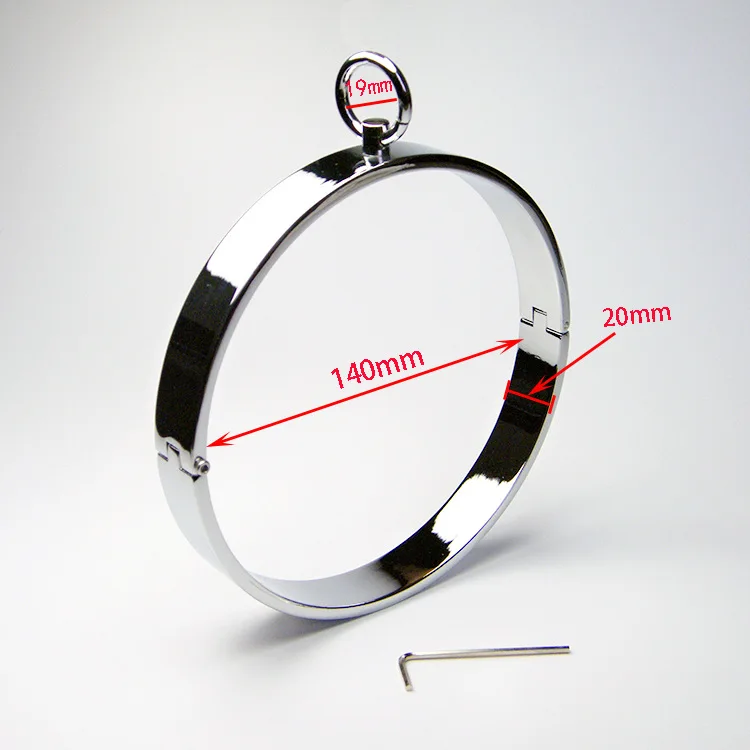 Sex Collar Alloy Bdsm Bondage Collar Restraints Inner Diameter 14cm Sex Adults Collars Fetish Wear Sex Products For Couples