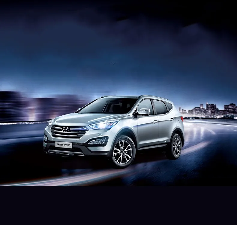 Автомобильные аксессуары, Головной фонарь для hyundai Santafe IX45 2013- H7, ленточный головной светильник, передняя фара