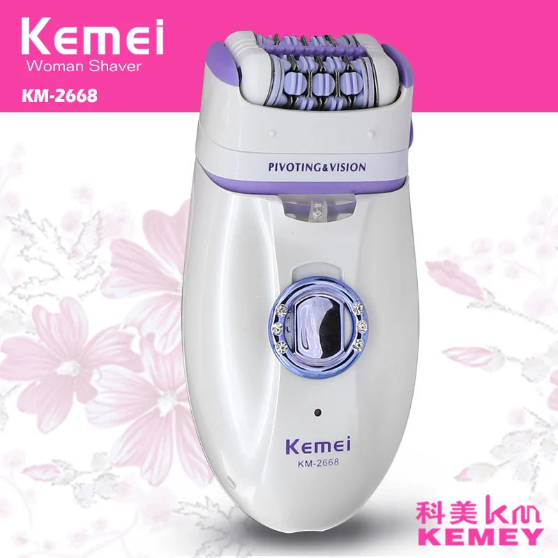 

Kemei New 2 in 1 Women Shave Wool Device Knife Electric Shaver Wool Epilator Shaving Lady's Shaver Female Care