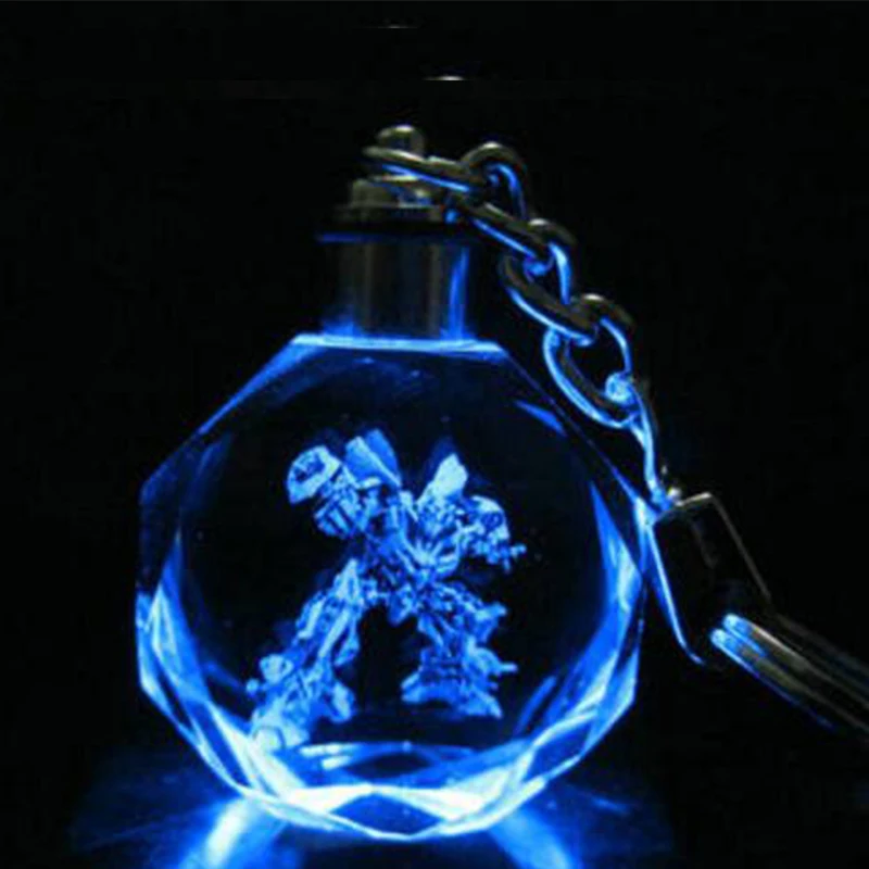 

The Avengers the hulk batman bling LED colorful crystal light key chain pendant keyring cartoon anime new