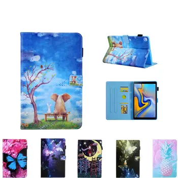 

Painted PU Leather Flip Cover Stand Case For Samsung Galaxy Tab S5e 10.5 inch T720 T725 SM-T720 SM-T725 Tablet Sleeve Bags Funda