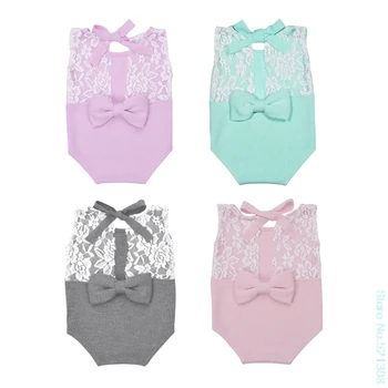 

Facny Lovely born Photography Prop Baby Stretch Lace Props Romper Knit Dainty Romper baby Liek Drop Ship