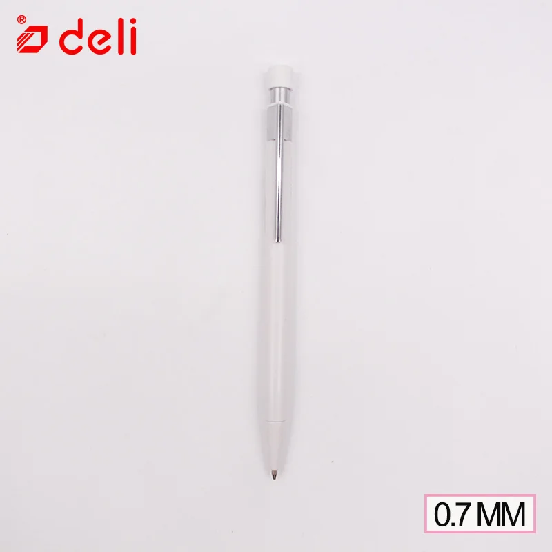 Deli механический карандаш, Канцтовары для учащихся автоматические карандаши 0,5 мм/0,7 мм пишущий карандаш школьные и офисные принадлежности - Цвет: S359 white