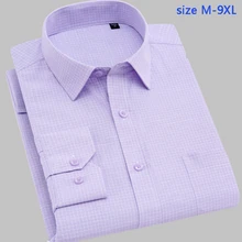 Новое поступление плед Мода srping Осень рубашка с длинными рукавами мужской прилив Повседневное фланель модель супер Большие Размеры M-7XL8XL 9XL