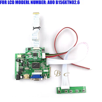 

EDP HDMI VGA 2AV LVDS Controller Board Module Kit for AUO B156XTN02.6 15.6" 1366X768 30P 1 Lane LED TFT LCD Display Panel