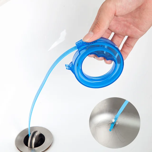 71cm Flexible Drain Brush Sink Drain Unblocker Brush Cleaner Kitchen