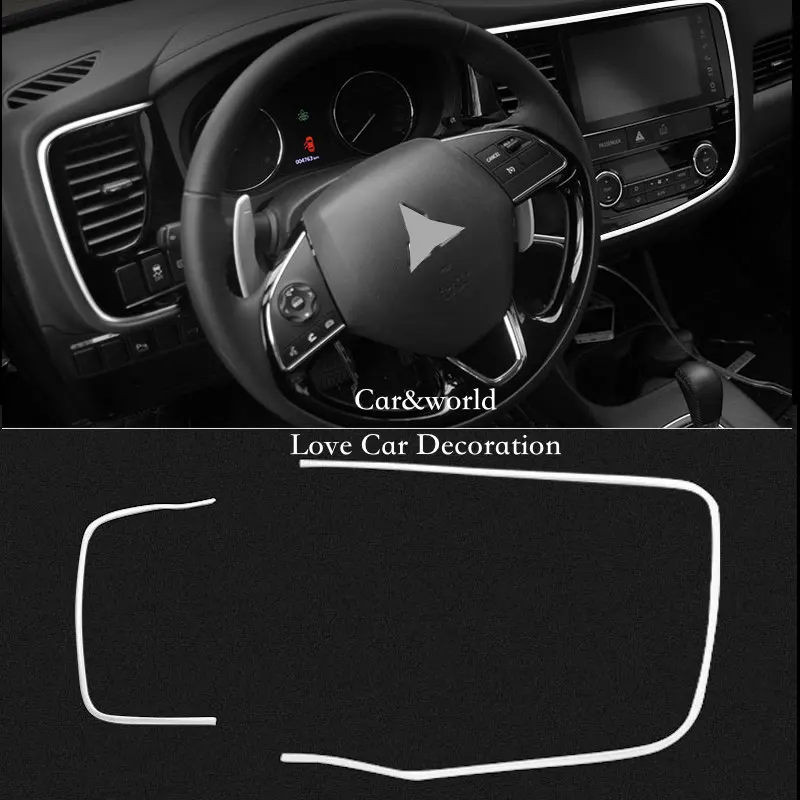 

Accessories For Mitsubishi Outlander 2016 2017 Interior Center Middle Control Panel Trim Cover Sticker Car-Styling